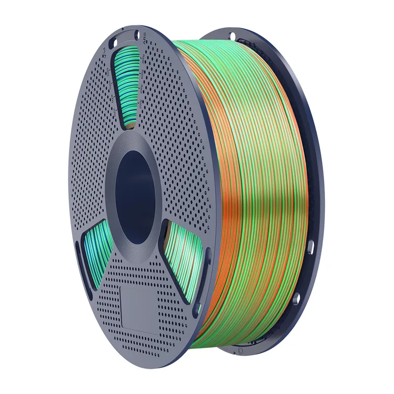 Sunlu PLA+ Silk Tri-Color Filament (oranž, sinine ja roheline) universaalne