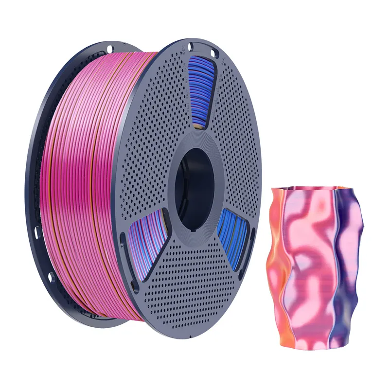 Sunlu PLA+ Silk Tri-Color Filament (punane, kollane ja sinine) universaalne