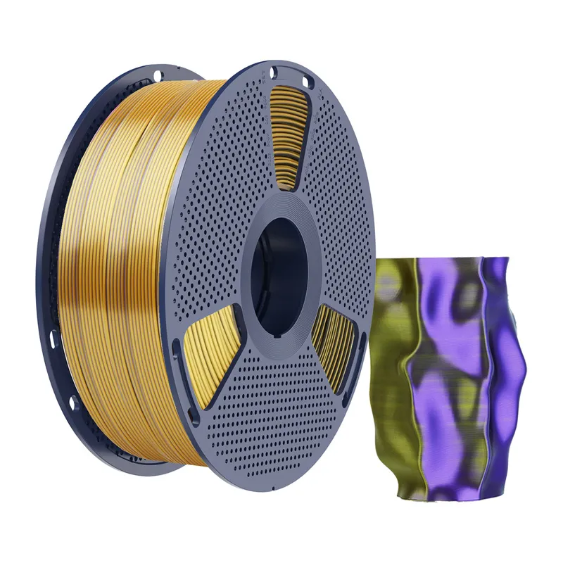 Sunlu PLA+ Silk Tri-Color Filament (Must, Kuld ja Lilla) universaalne