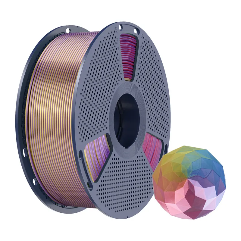 Sunlu PLA+ Silk Forth-Color Filament (sinine-lilla-punane-kuld) universaal
