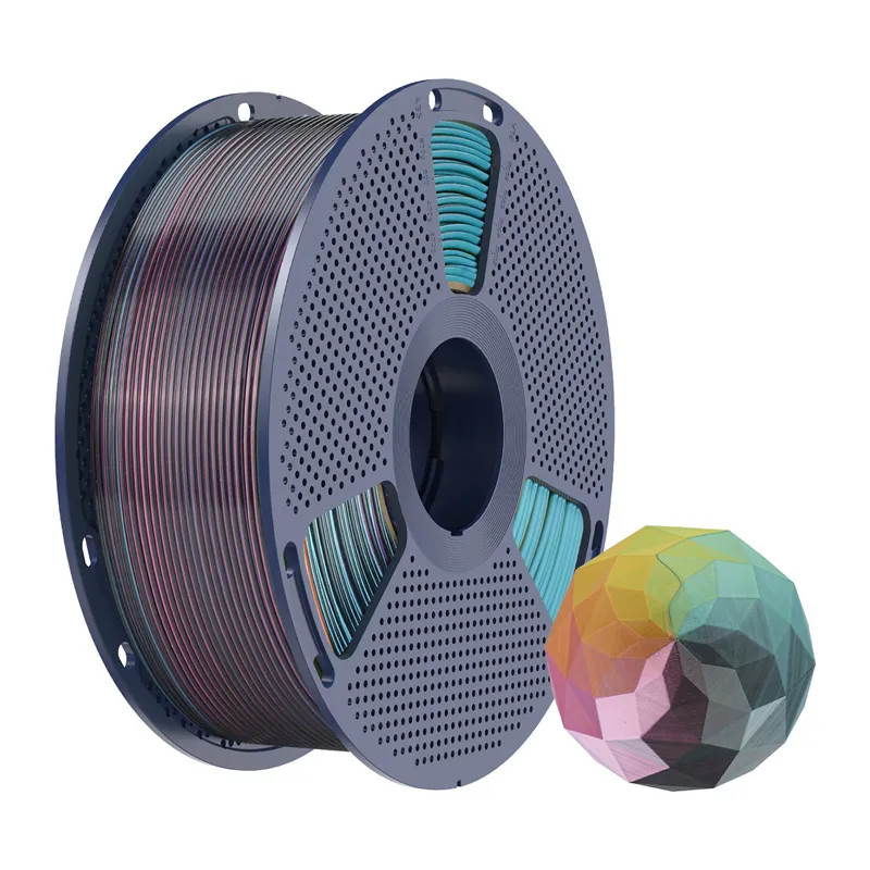 Sunlu PLA+ Silk Forth-Color Filament (punane-kollane-roheline-must) universaalne