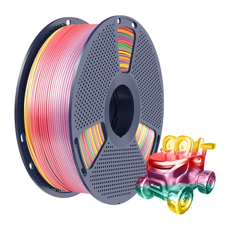 Sunlu PLA+ Silk Filament (Rainbow 01) universaalne
