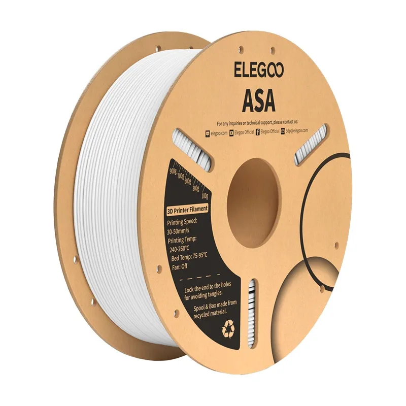 ASA ELEGOO filament (valge) universaalne