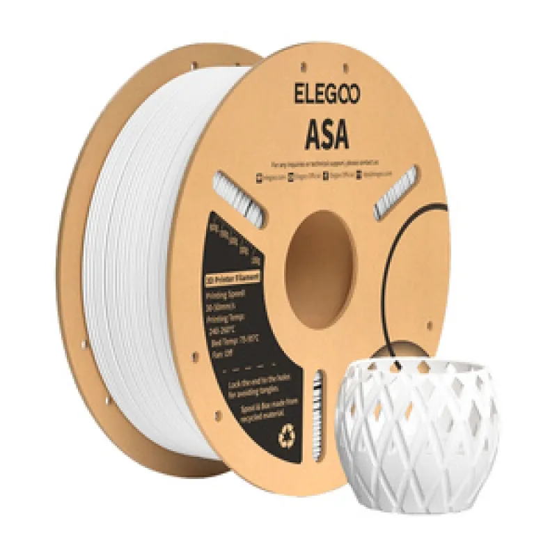 ASA ELEGOO filament (valge) universaalne