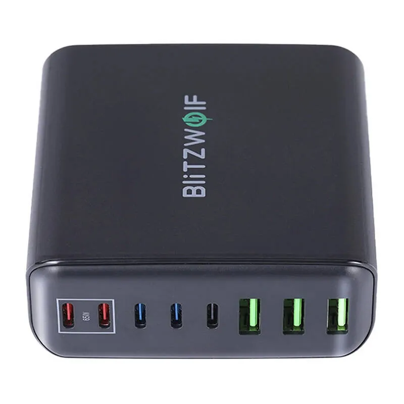 Seina laadija Blitzwolf BW-S26 250W (must) universaalne
