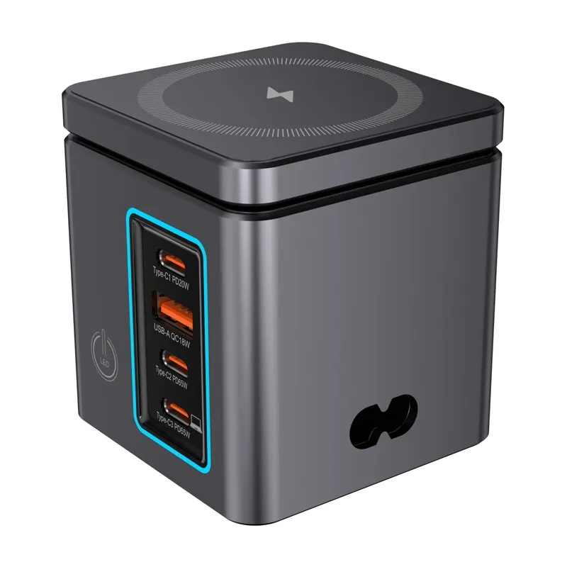 Blitzwolf BW-i113 GaN, USB-A, 3xUSB-C, 105W universaalne laadija
