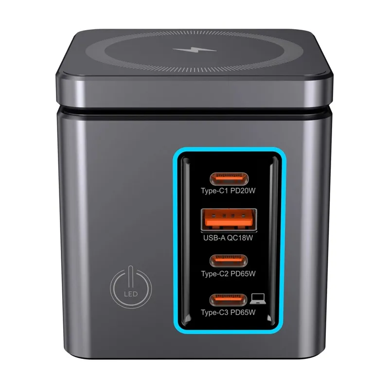 Blitzwolf BW-i113 GaN, USB-A, 3xUSB-C, 105W universaalne laadija