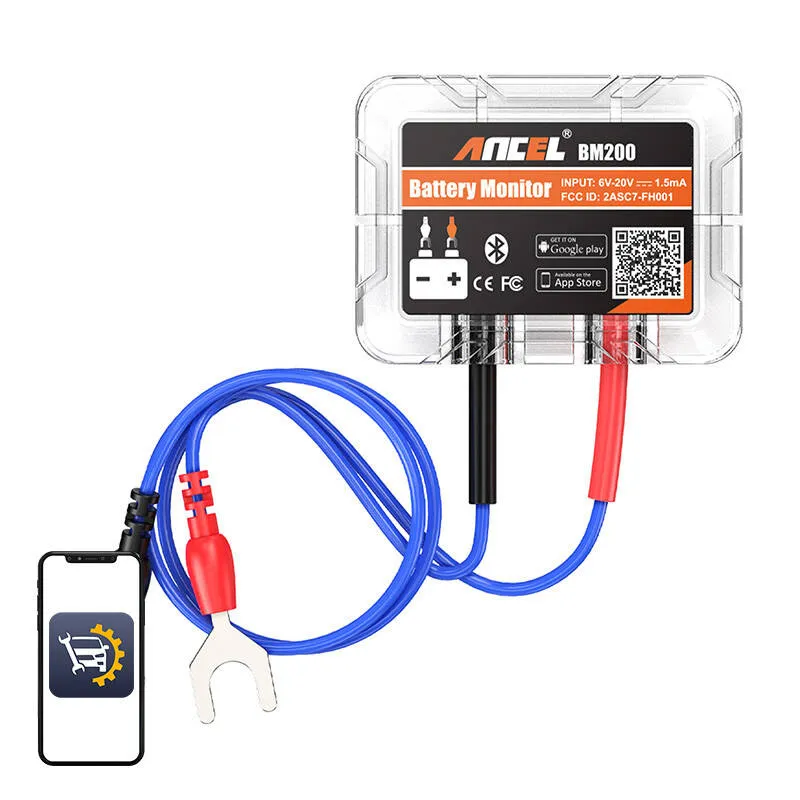 Bluetooth Aku Testija Ancel BM200 universaalne