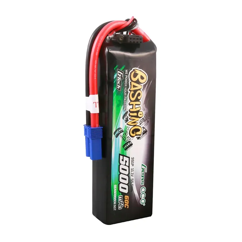 GensAce G-Tech LiPo aku 5000mAh 11,1V 60C 3S1P koos EC5 ühendajaga universaalne