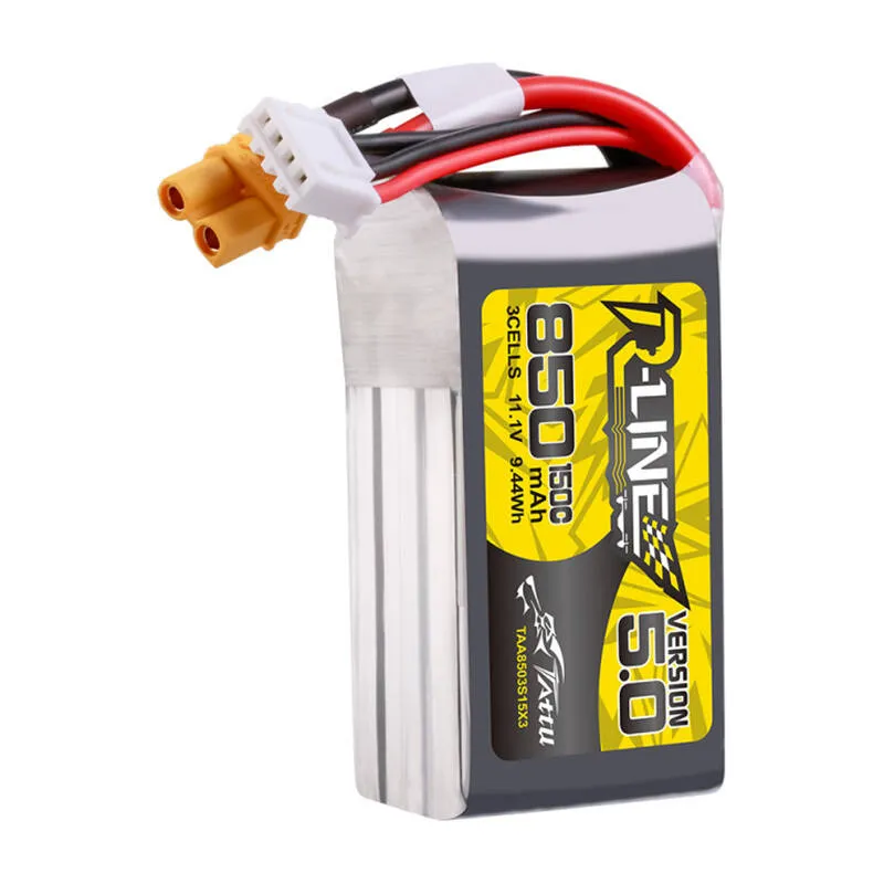 Tattu R-Line Versioon 5.0 850mAh 3S 11.1V 150C XT30U-F universaalne