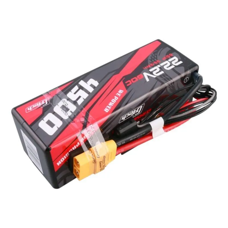 Gens ace G-Tech 4500mAh 6S1P 22.2V 60C Karmast tugev RC auto Lipo aku 14# universaalne
