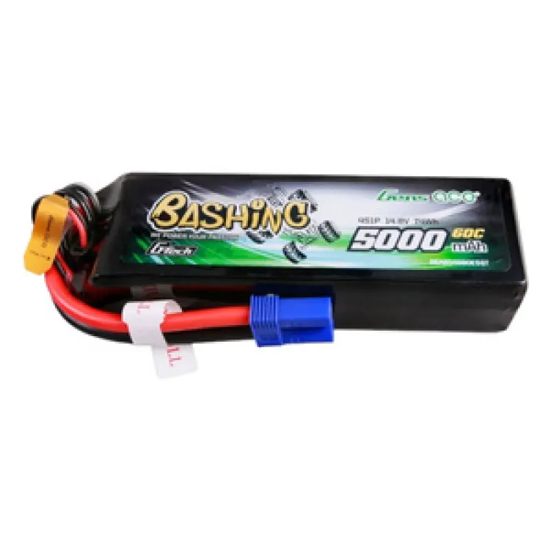 Gens ace G-Tech 5000mAh 14.8V 4S1P 60C Lipo aku komplekt EC5 pistikuga - Bashing Series universaalne