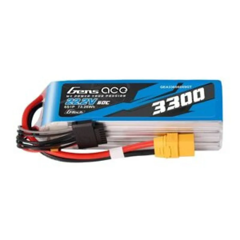 Aku Gens Ace G-Tech 3300mAh 22.2V 60C 6S1P XT90 universaalne