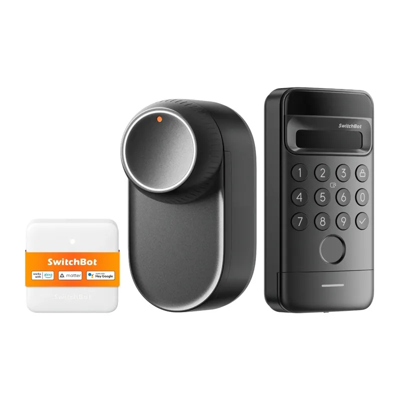 SwitchBot Ultra 3-in-1 nutikas lukk koos Hub Mini Matter juhtpaneeli ja Vision klaviatuuriga universaalne