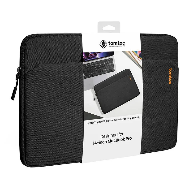 14'' Tomtoc Light-A18 sülearvutikott (must) universaalne