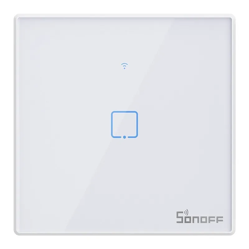 Smart Switch WiFi + RF 433 Sonoff T2 EU TX (1-kanaliline) uuenduslik universaalne