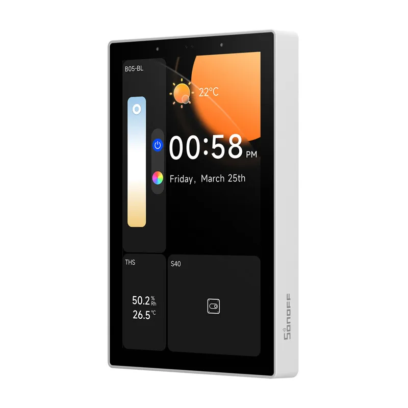 SONOFF NSPanel Pro 120 Nutikas Kontrollpaneel Matter WiFi/Bluetooth/ZigBee (valge) universaal