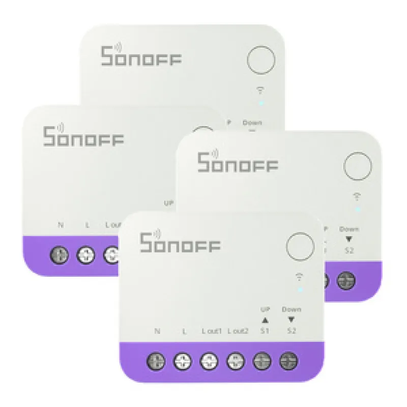 Sonoff MINI-RBS WiFi Nutikas Mini Rullkasti Lüliti (4 tk) universaalne