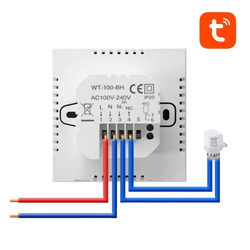 Avatto ZWT100 Nutikas Termostaat 3A ZigBee Veeboiler TUYA Üldine Tarkvara