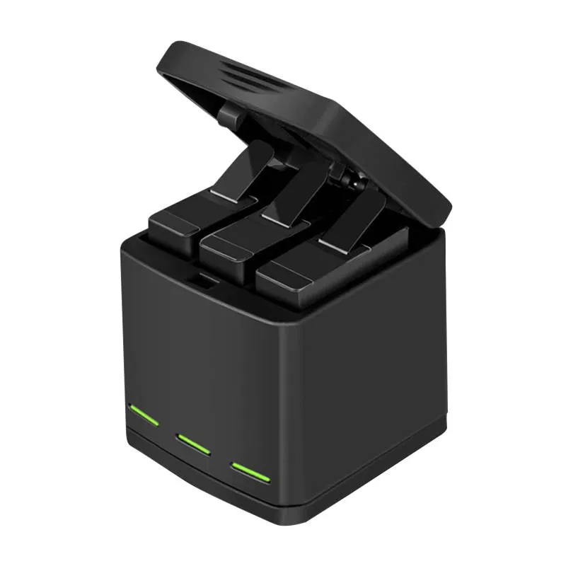 Telesin Box kolme-kanaliline laadija GoPro Hero 5/6/7/8 + 2 akut (GP-BNC-801) universaalne