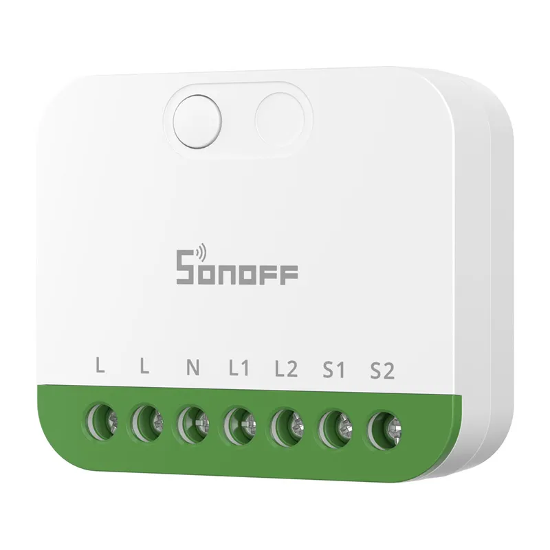 Sonoff MINI-2GS Matter kahekanaliline mini lüliti universaalne