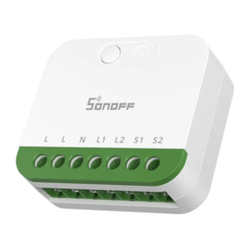 Sonoff MINI-2GS Matter kahekanaliline mini lüliti universaalne