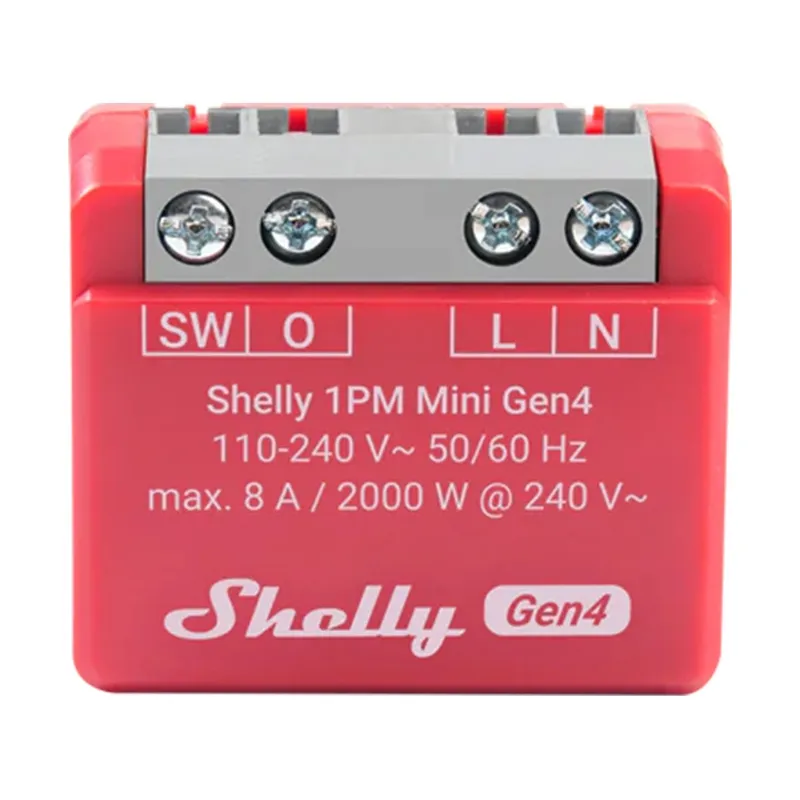 Shelly 1PM Mini Gen4 Juhtimispult Zigbee/Matter universaal