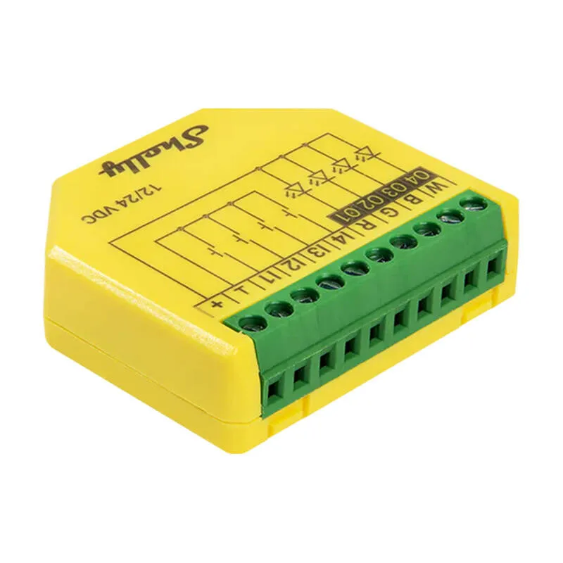 Shelly Plus RGBW PM LED-toru juhtimispult, WiFi/Bluetooth universaalne
