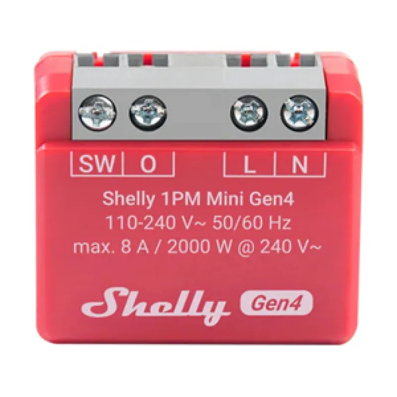 Shelly 1PM Mini Gen4 Juhtimispult Zigbee/Matter universaal