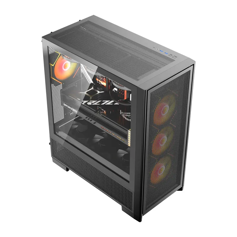DarkFlash AIRNOVA arvutikarp (must) + 3 universaalset ventilaatorit