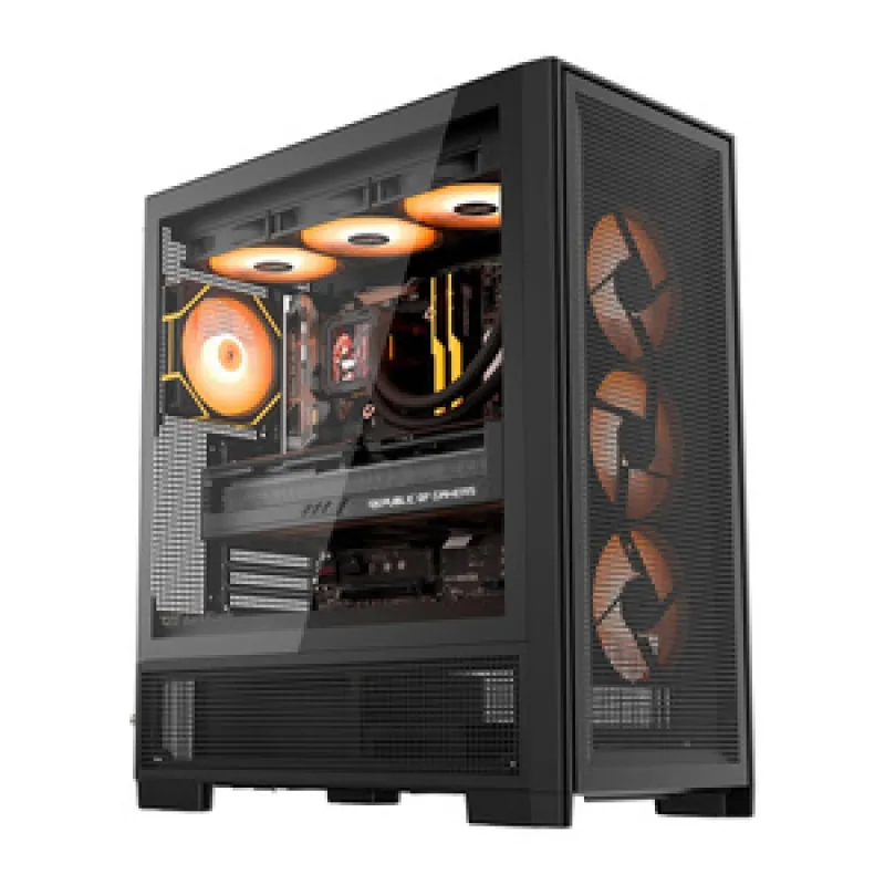 DarkFlash AIRNOVA arvutikarp (must) + 3 universaalset ventilaatorit