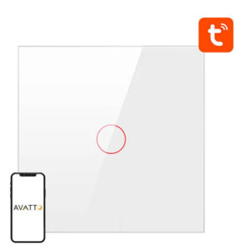Smart Valgusti Lüliti ZigBee Avatto ZTS02-EU-W1 1-kontakt TUYA (valge) universaal