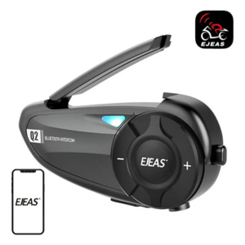 EJEAS Q2 mootorratturi intercom universaal