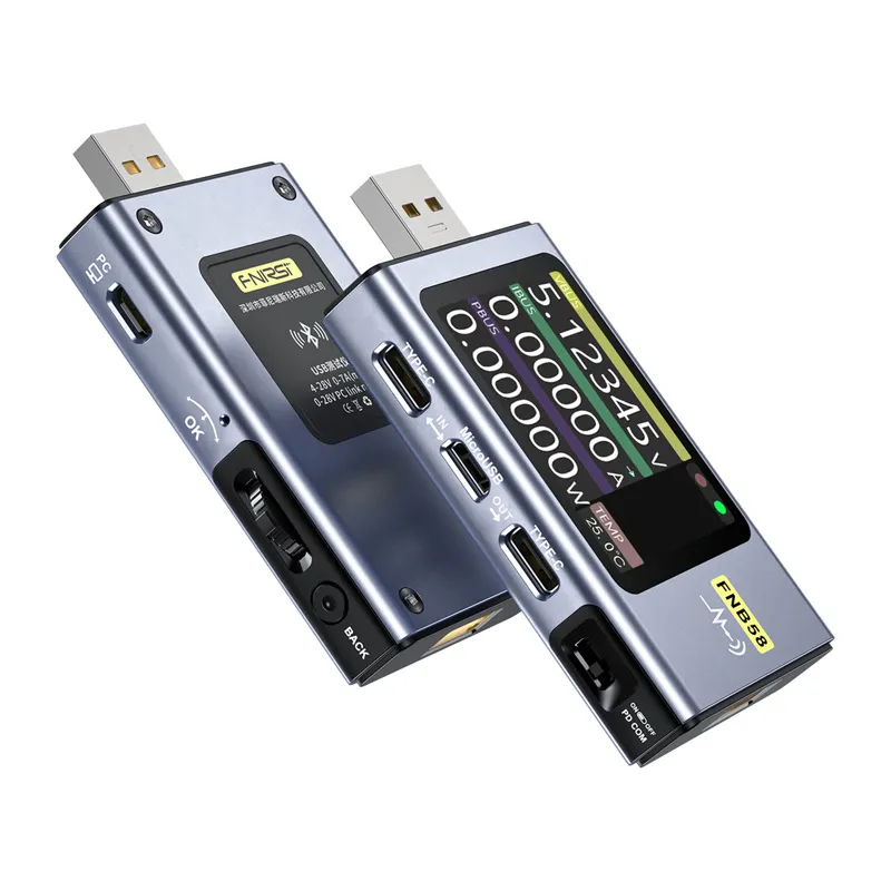 FNIRSI FNB58 BT USB-porti tester koos Bluetoothi universaalse ühendusega