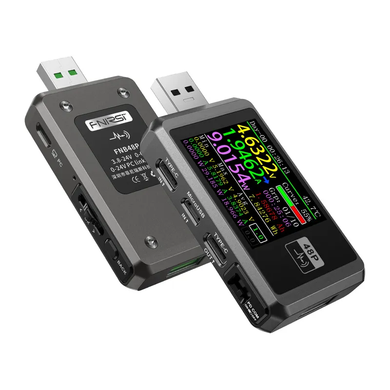 FNIRSI FNB48P USB-pordi testija must universaalne