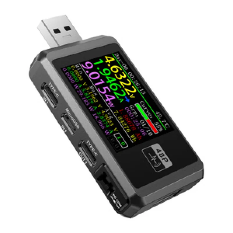 FNIRSI FNB48P USB-pordi testija must universaalne