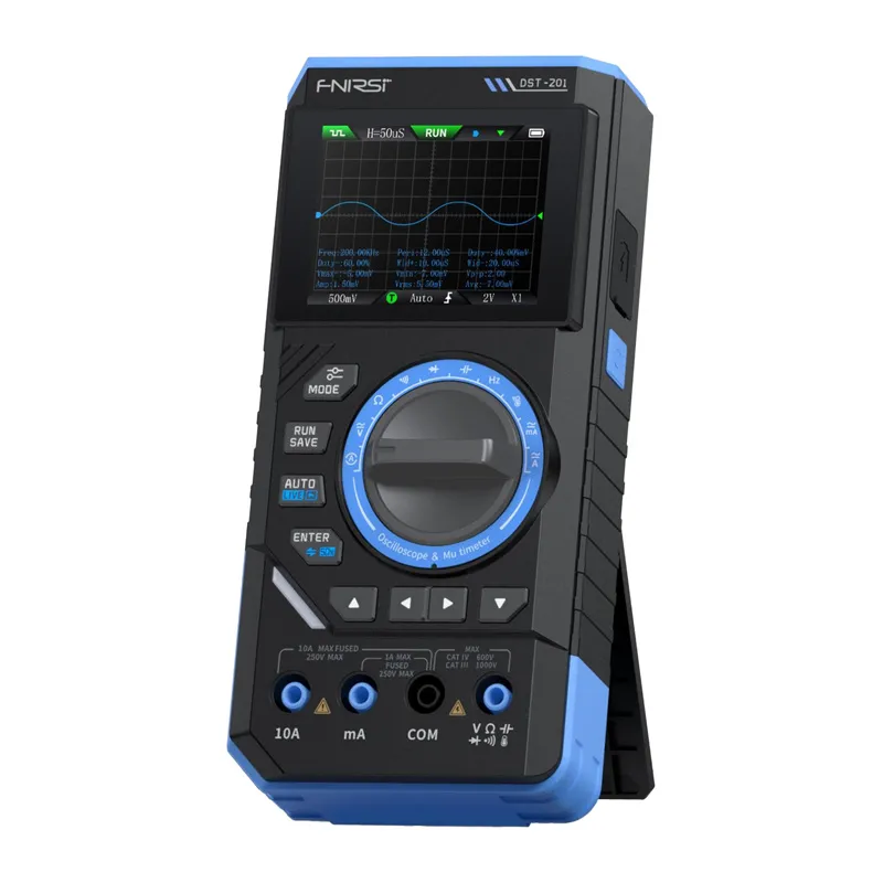SigGen 3-in-1 FNIRSI DST-201 kaasaskantav digitaalse multimeetri ja oscilosoobiga universaalne