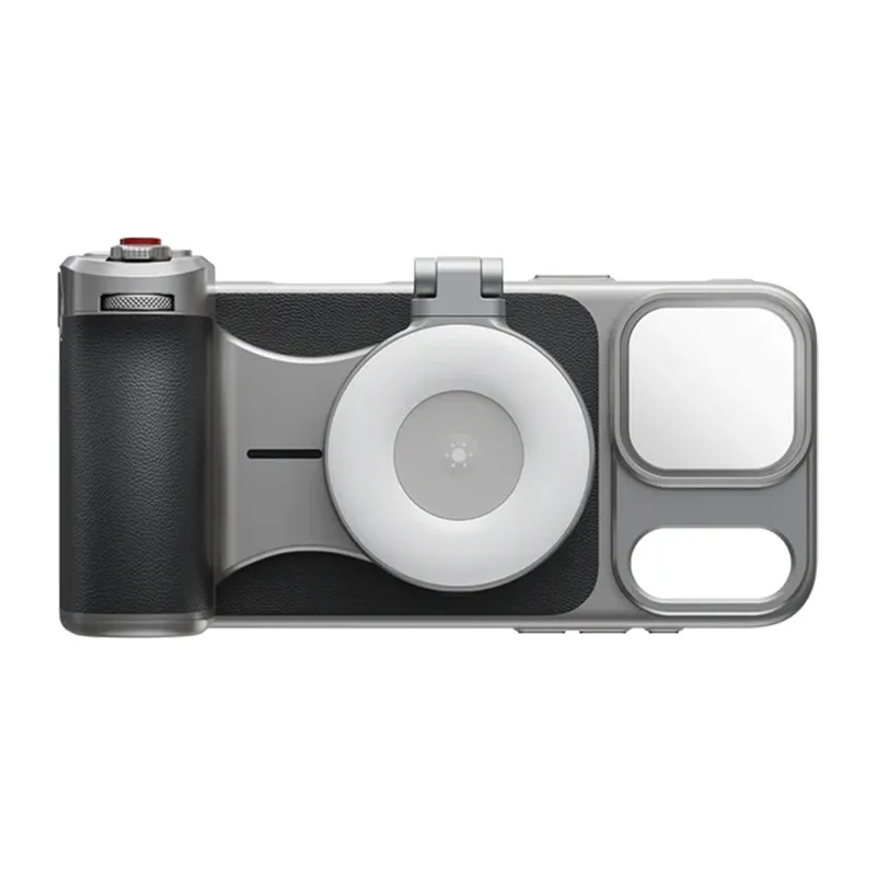 Master Grip Mount iPhone 17 Pro jaoks – Kõike ühes komplekt: Valgus + Filter universaalne