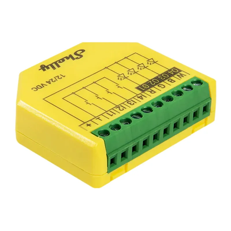 SHELLY Plus RGBW PM Wi-Fi/Bluetooth LED-tõkkejuhtimispult (2-pakk) universaalne