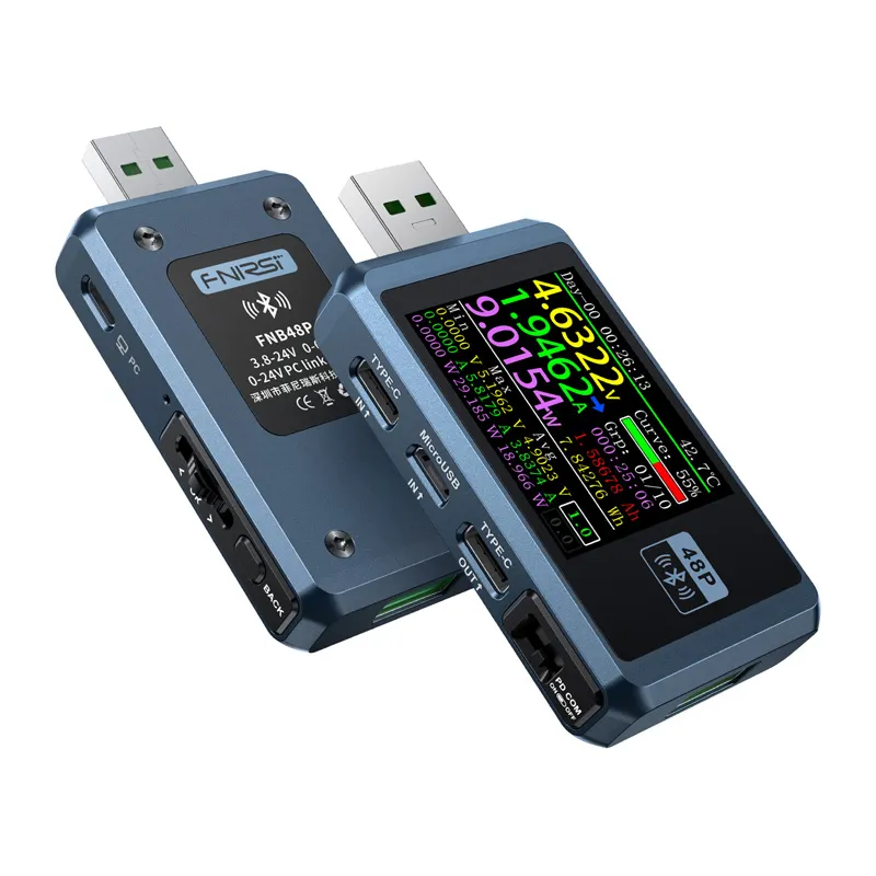FNIRSI FNB48P BT USB-porti testija Bluetoothi universaalne