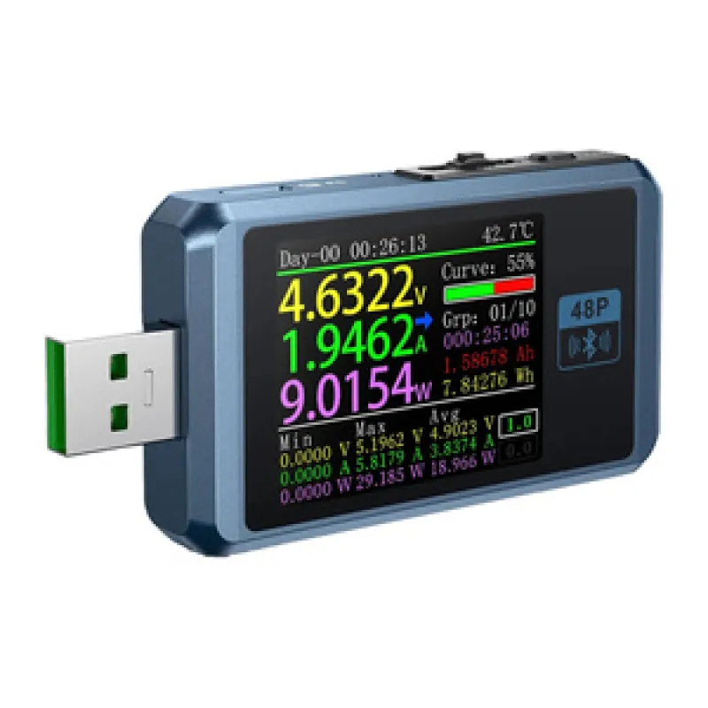FNIRSI FNB48P BT USB-porti testija Bluetoothi universaalne