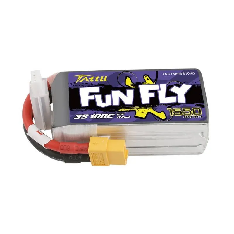 Tattu Funfly Aku 1550mAh 11,1V 100C 3S1P universaalne