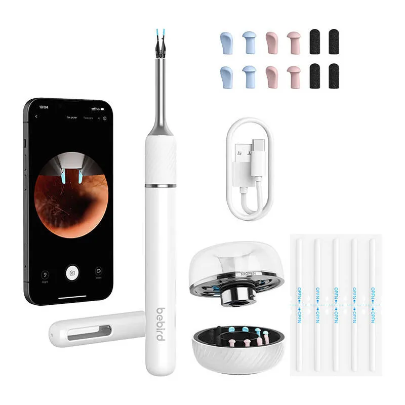 Otoskoop koos kõrva puhastamise kaameraga Bebird Note 5 Pro (valge) universaalne