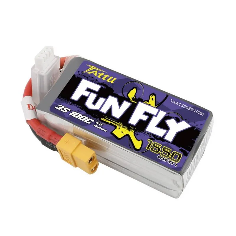 Tattu Funfly Aku 1550mAh 11,1V 100C 3S1P universaalne