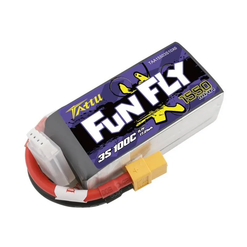 Tattu Funfly Aku 1550mAh 11,1V 100C 3S1P universaalne