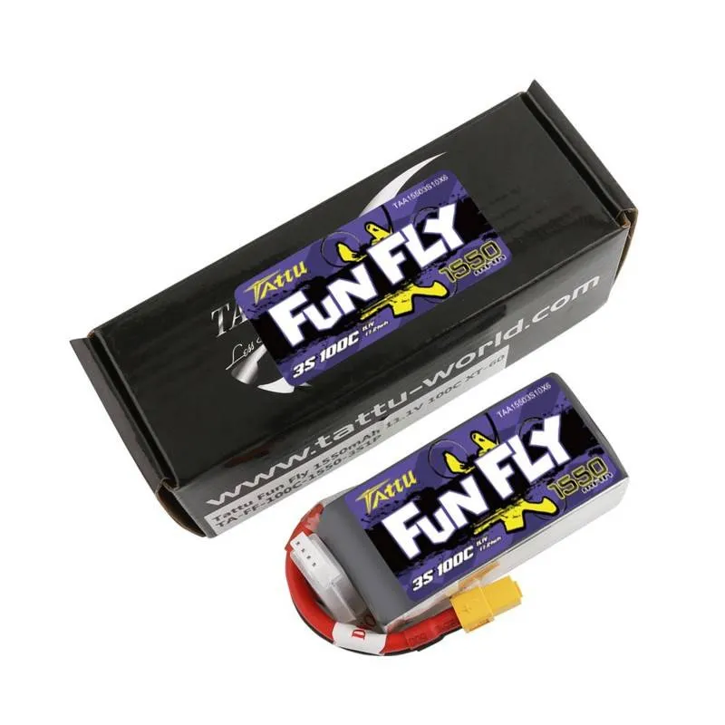 Tattu Funfly Aku 1550mAh 11,1V 100C 3S1P universaalne