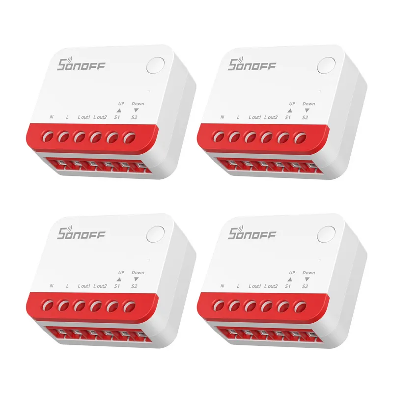 Smart ZigBee rulloaeglüüsi lüliti Sonoff MINI-ZBRBS (4 tk pakis) universaalne