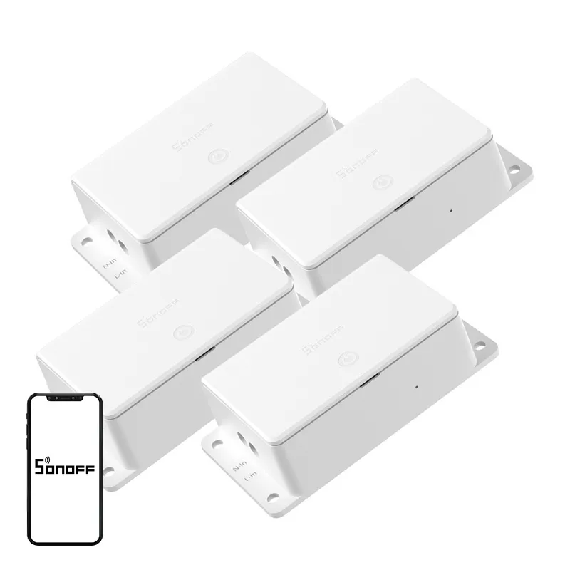 SONOFF Basic R5 Gen5 Wi-Fi Matter 10A lüliti, 4-pakk universaalne