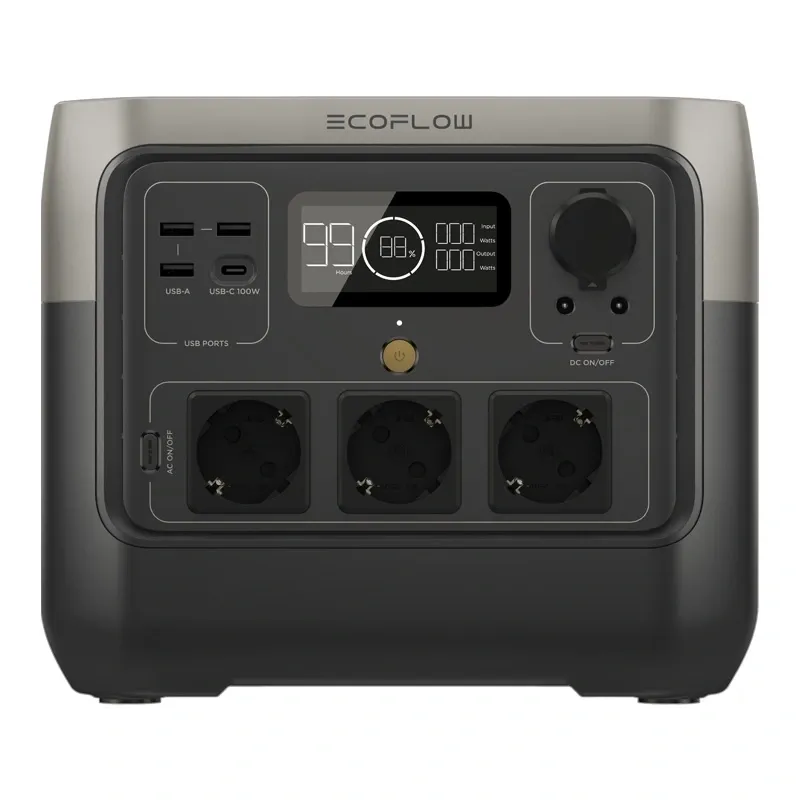 Paketti: EcoFlow River 2 Pro -sähköasema + 160W aurinkopaneeli universaali