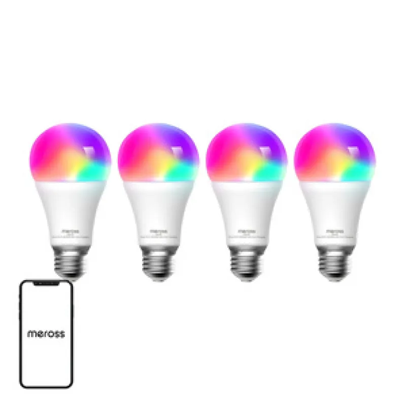 Meross MSL120 WiFi Nutikas LED-valguslamp (HomeKit) (neljapakk) universaalne